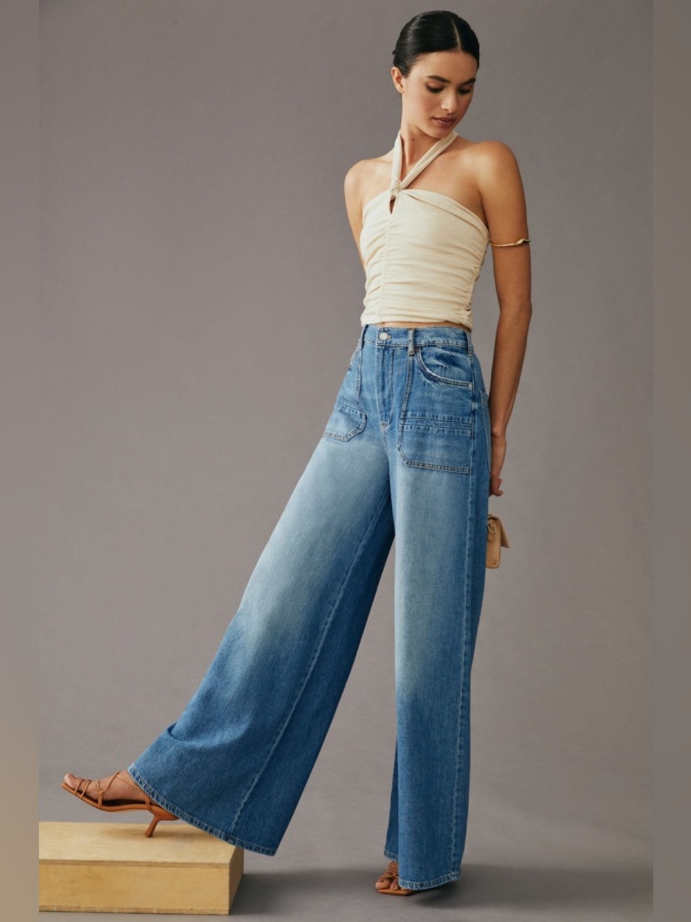 Pilcro The Jane High Rise Wide Leg Jeans Anthropologie Women’s Size 25